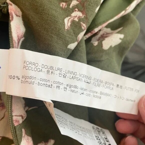 ZARA Floral Linen Crop Top - Picture 15 of 15